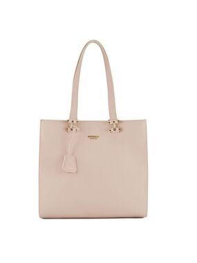 Modalu London Cara North South Tote Blush Pink Leather